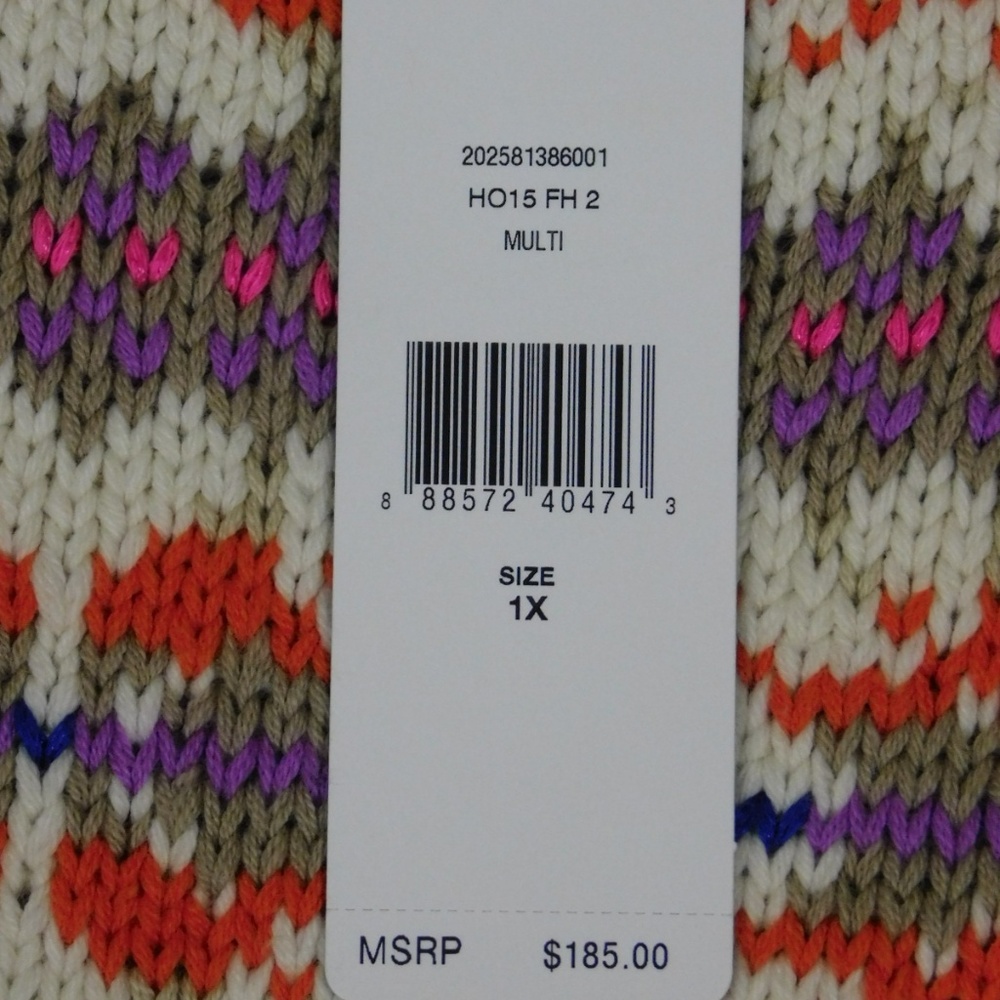 Ralph Lauren Sweater Boat Neck Fair Isle Plus Size - Picture 4 of 8
